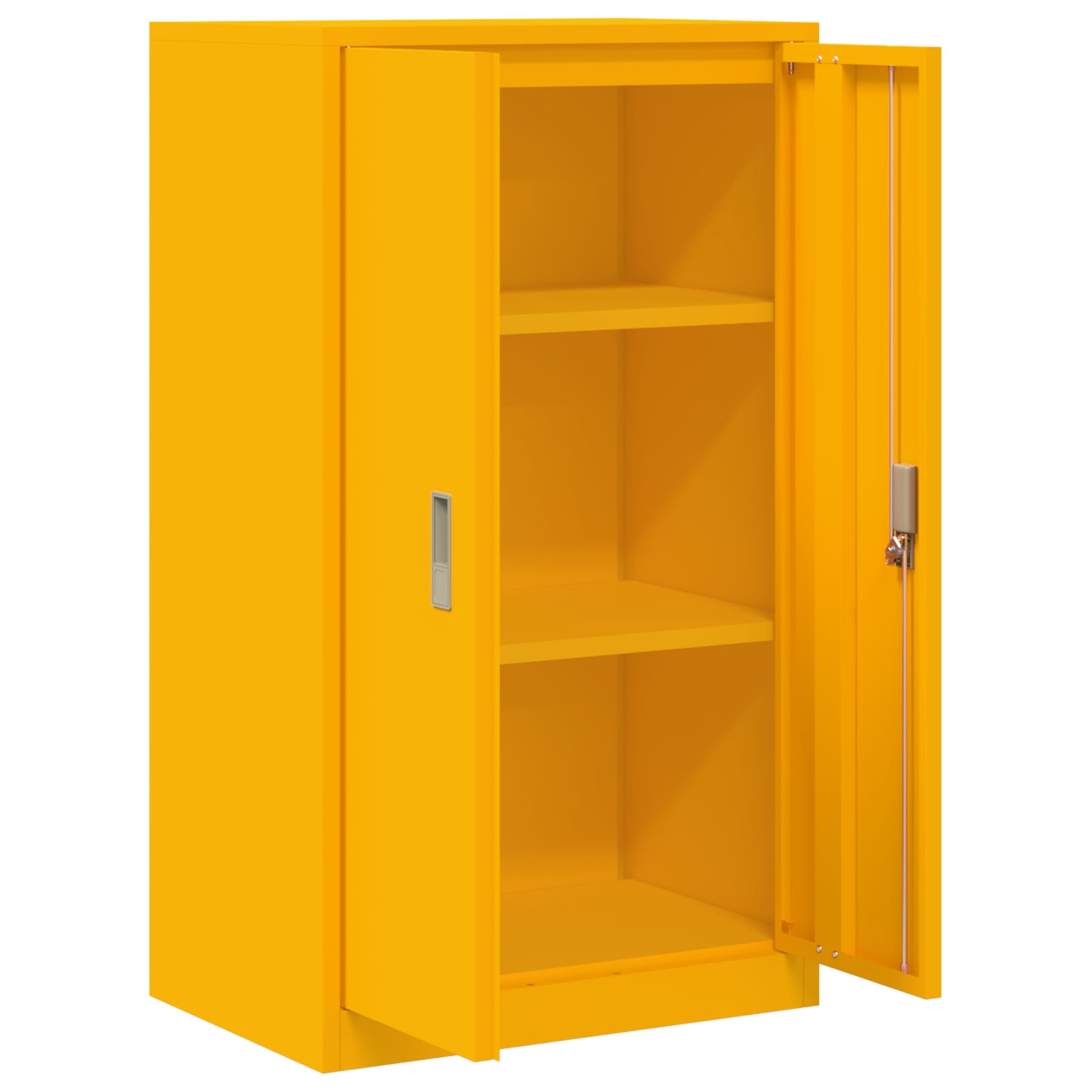 Aufbewahrungsschrank Senfgelb 60 x 40 x 105 cm Stahl
