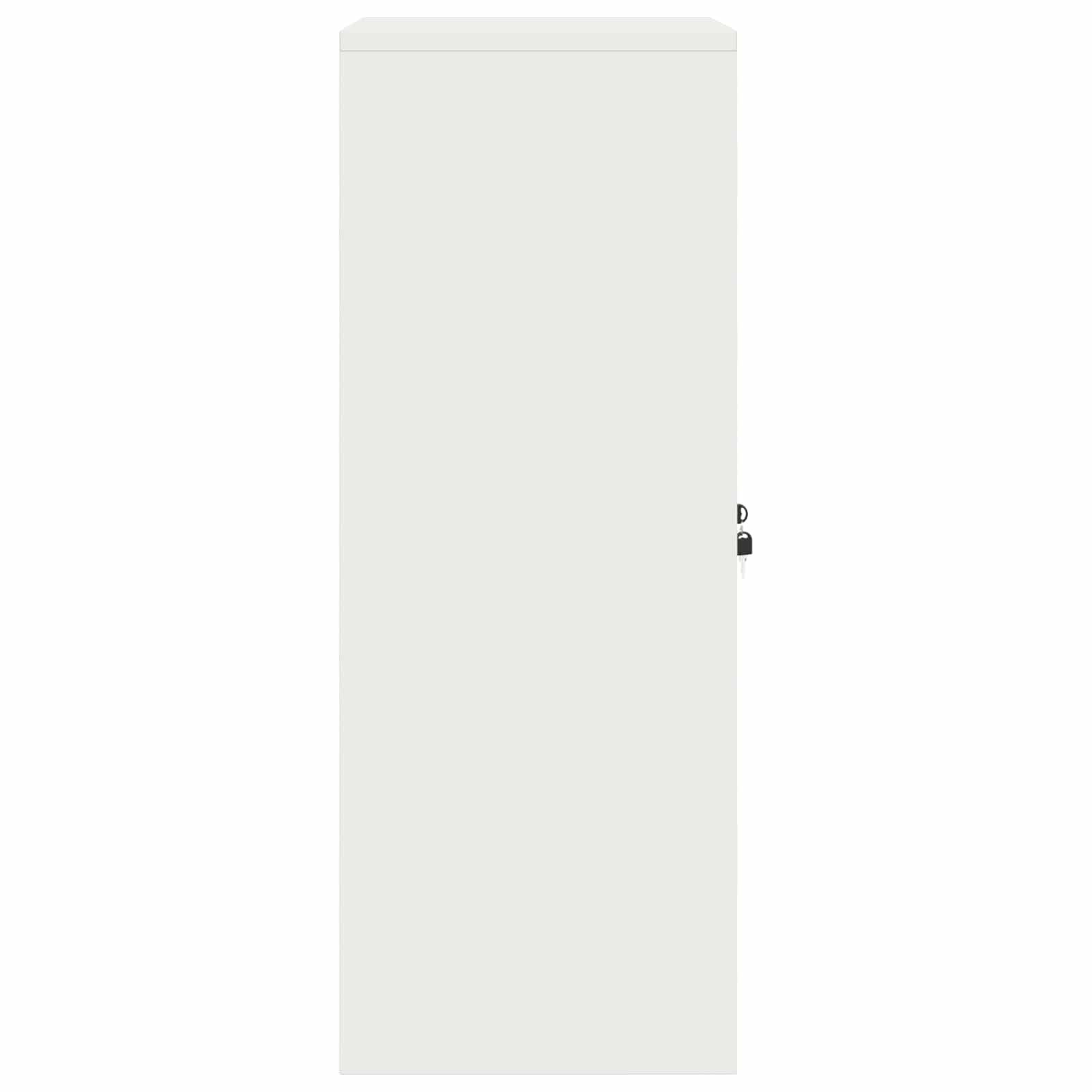 Aufbewahrungsschrank Weiß 60 x 40 x 105 cm Stahl