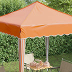 Pop-up Partyzelt 195 x 195 x 245 cm Orange Oxford-Stoff
