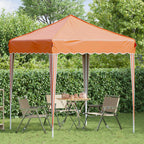 Pop-up Partyzelt 195 x 195 x 245 cm Orange Oxford-Stoff