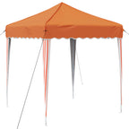 Pop-up Partyzelt 195 x 195 x 245 cm Orange Oxford-Stoff