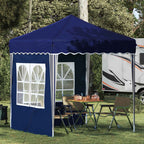 Pop-up Partyzelt 195 x 195 x 245 cm Blau Oxford-Stoff