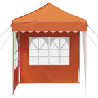 Pop-up Partyzelt 195 x 195 x 245 cm Orange Oxford-Stoff