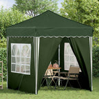 Pop-up Partyzelt 195 x 195 x 245 cm Grün Oxford-Stoff