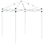 Pop-up Partyzelt 195 x 195 x 245 cm Braun Oxford-Stoff