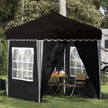 Pop-up Partyzelt 195 x 195 x 245 cm Schwarz Oxford-Stoff