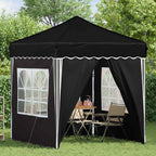 Pop-up Partyzelt 195 x 195 x 245 cm Schwarz Oxford-Stoff