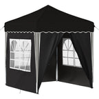 Pop-up Partyzelt 195 x 195 x 245 cm Schwarz Oxford-Stoff