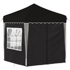 Pop-up Partyzelt 195 x 195 x 245 cm Schwarz Oxford-Stoff