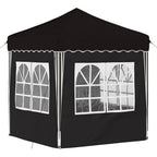 Pop-up Partyzelt 195 x 195 x 245 cm Schwarz Oxford-Stoff