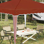 Pop-up Partyzelt 288 x 288 x 245 cm Terrakotta Oxford-Stoff