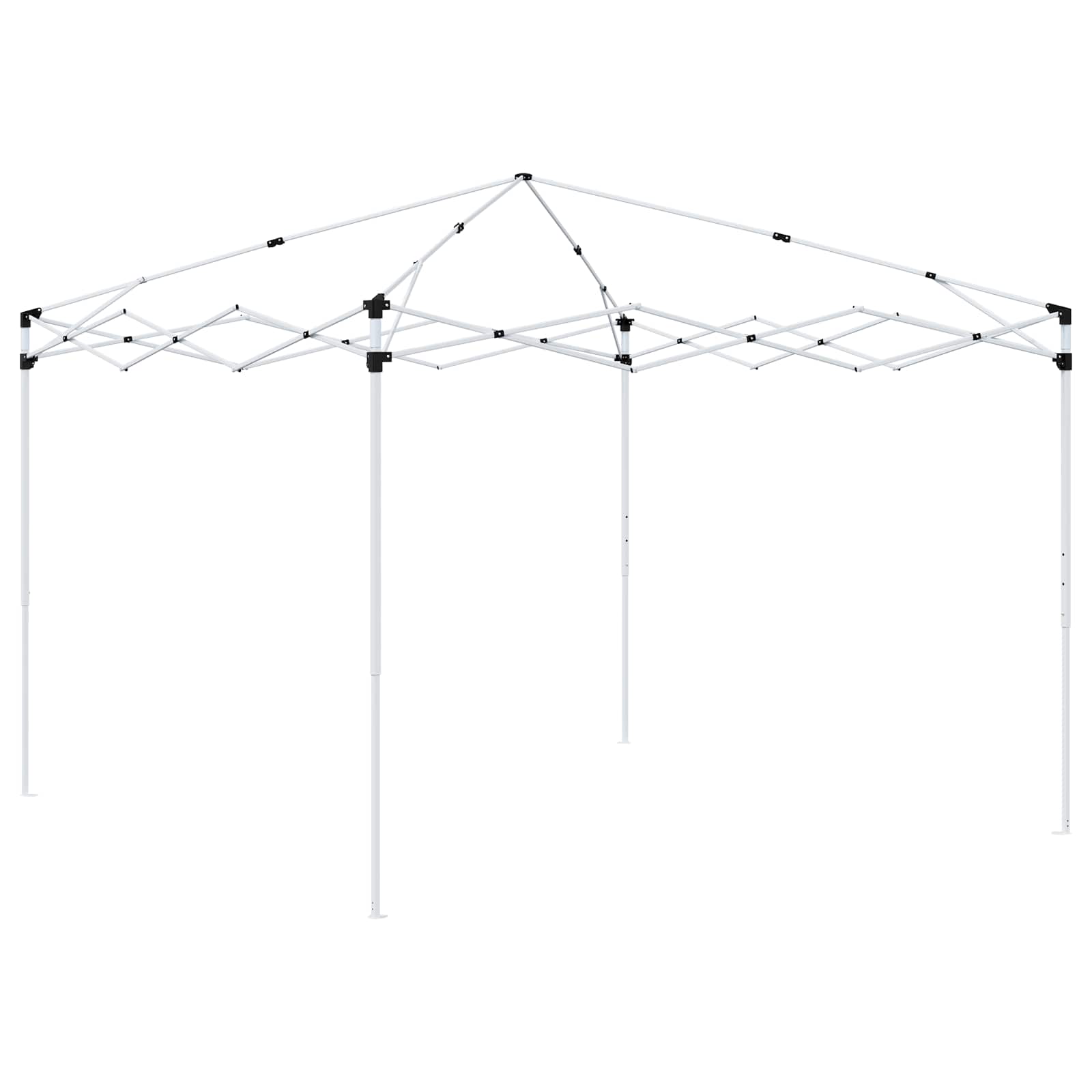 Pop-up Partyzelt 288 x 288 x 245 cm Anthrazit Oxford-Stoff
