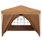 Pop-up Partyzelt 288 x 288 x 245 cm Beige Oxford-Stoff
