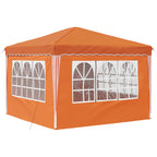 Pop-up Partyzelt 288 x 288 x 245 cm Orange Oxford-Stoff