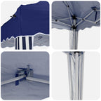 Pop-up Partyzelt 575 x 290 x 245 cm Blau