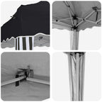 Pop-up Partyzelt 575 x 290 x 245 cm Antrazit