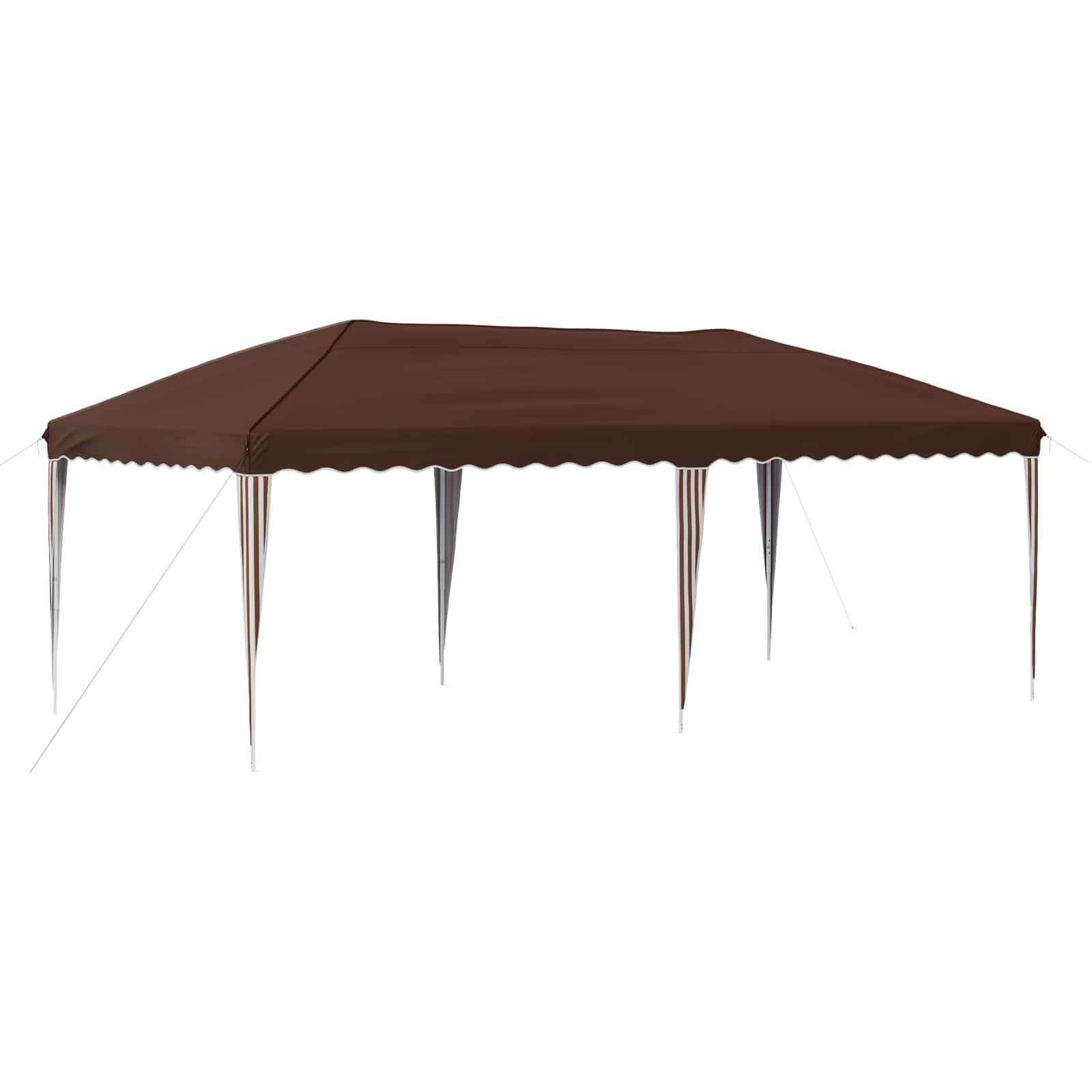 Pop-up Partyzelt 575 x 290 x 245 cm Braun
