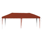 Pop-up Partyzelt 575 x 290 x 245 cm Terrakotta