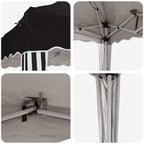 Pop-up Partyzelt 575 x 290 x 245 cm Schwarz