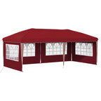 Pop-up Partyzelt 575 x 289 x 245 cm Bordeauxrot