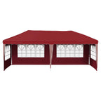 Pop-up Partyzelt 575 x 289 x 245 cm Bordeauxrot