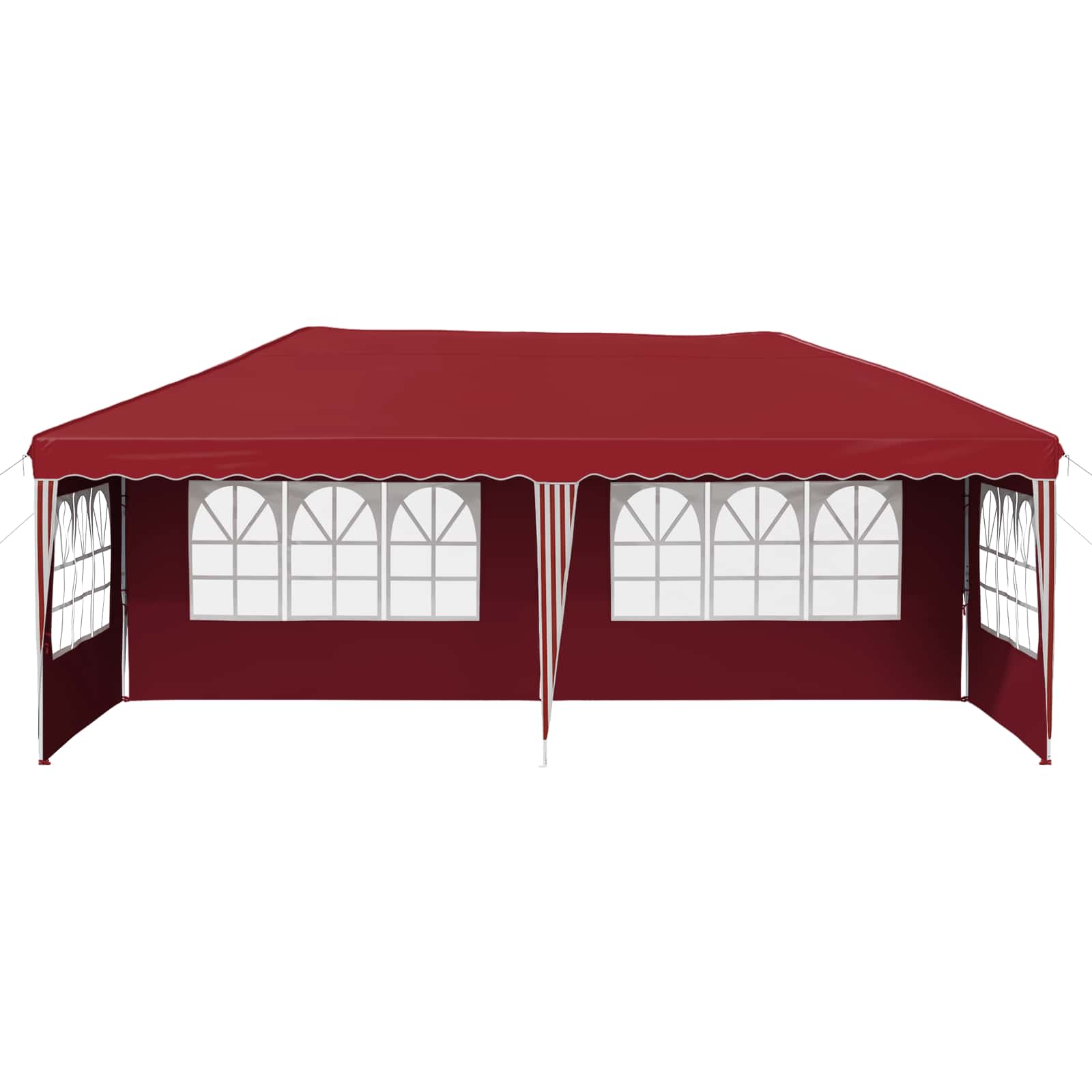 Pop-up Partyzelt 575 x 289 x 245 cm Bordeauxrot