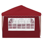 Pop-up Partyzelt 575 x 289 x 245 cm Bordeauxrot