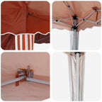 Pop-up Partyzelt 575 x 289 x 245 cm Terrakotta