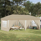 Pop-up Partyzelt 575 x 288 x 245 cm Creme
