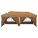 Pop-up Partyzelt 575 x 288 x 245 cm Beige