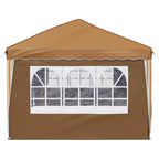 Pop-up Partyzelt 575 x 288 x 245 cm Beige