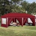 Pop-up Partyzelt 575 x 288 x 245 cm Bordeauxrot