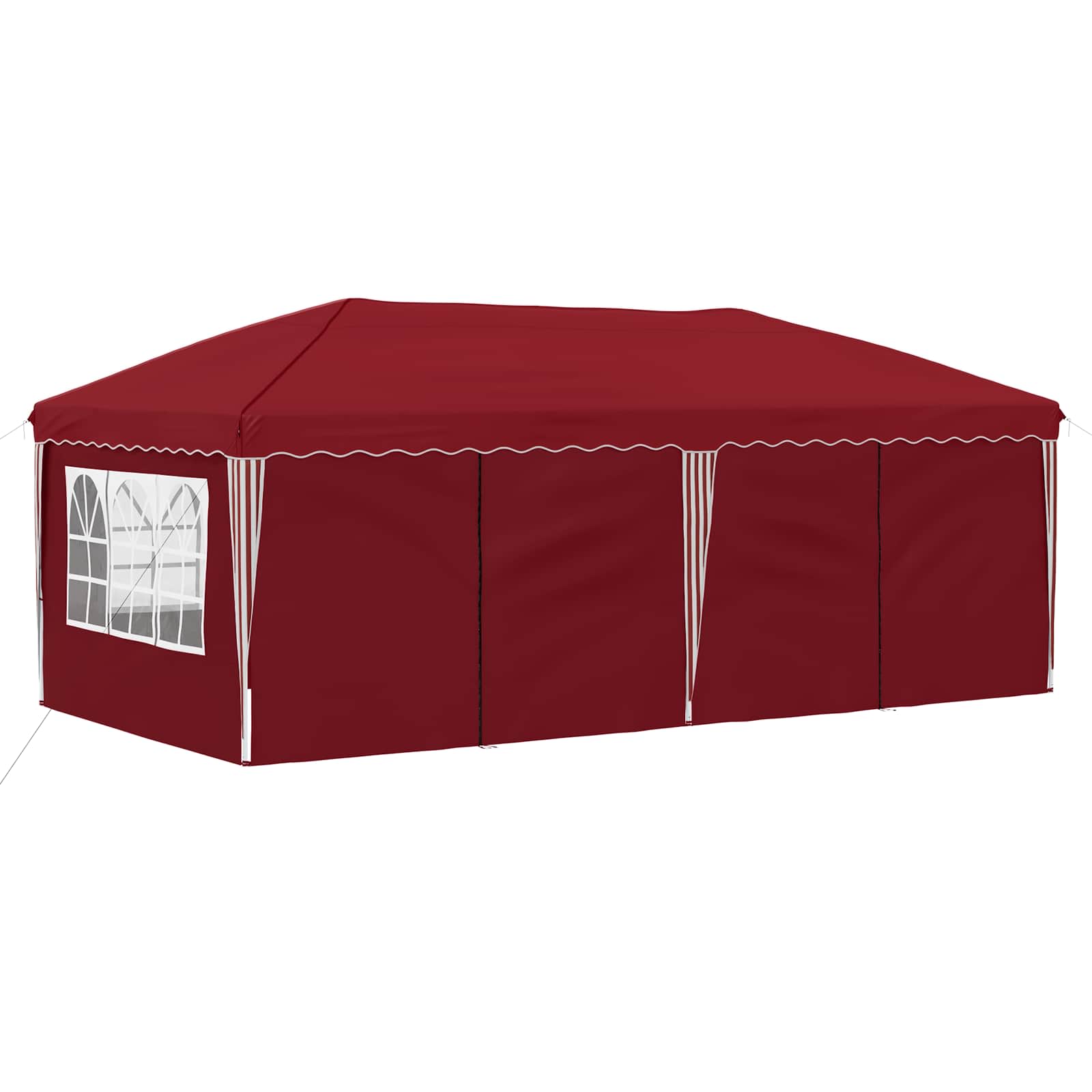 Pop-up Partyzelt 575 x 288 x 245 cm Bordeauxrot