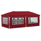 Pop-up Partyzelt 575 x 288 x 245 cm Bordeauxrot