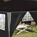 Pop-up Partyzelt 575 x 288 x 245 cm Schwarz