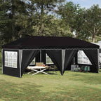 Pop-up Partyzelt 575 x 288 x 245 cm Schwarz
