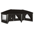 Pop-up Partyzelt 575 x 288 x 245 cm Schwarz