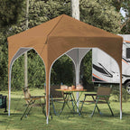 Pop-up Partyzelt 194 x 194 x 245 cm Beige