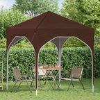 Pop-up Partyzelt 194 x 194 x 245 cm Braun