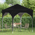 Pop-up Partyzelt 194 x 194 x 245 cm Schwarz