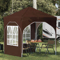 Pop-up Partyzelt 192 x 192 x 245 cm Braun