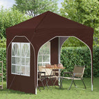 Pop-up Partyzelt 192 x 192 x 245 cm Braun