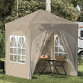 Pop-up Partyzelt 192 x 192 x 245 cm Creme