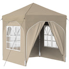 Pop-up Partyzelt 192 x 192 x 245 cm Creme