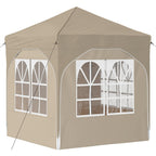 Pop-up Partyzelt 192 x 192 x 245 cm Creme