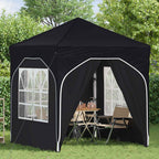 Pop-up Partyzelt 192 x 192 x 245 cm Antrazit