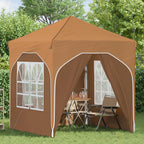 Pop-up Partyzelt 192 x 192 x 245 cm Beige