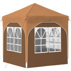 Pop-up Partyzelt 192 x 192 x 245 cm Beige