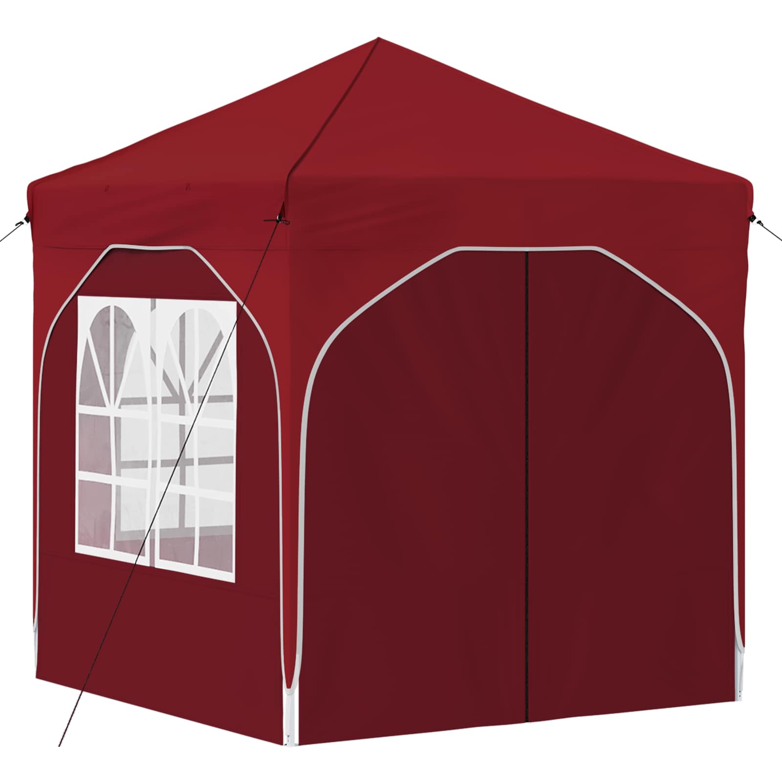 Pop-up Partyzelt 192 x 192 x 245 cm Bordeauxrot