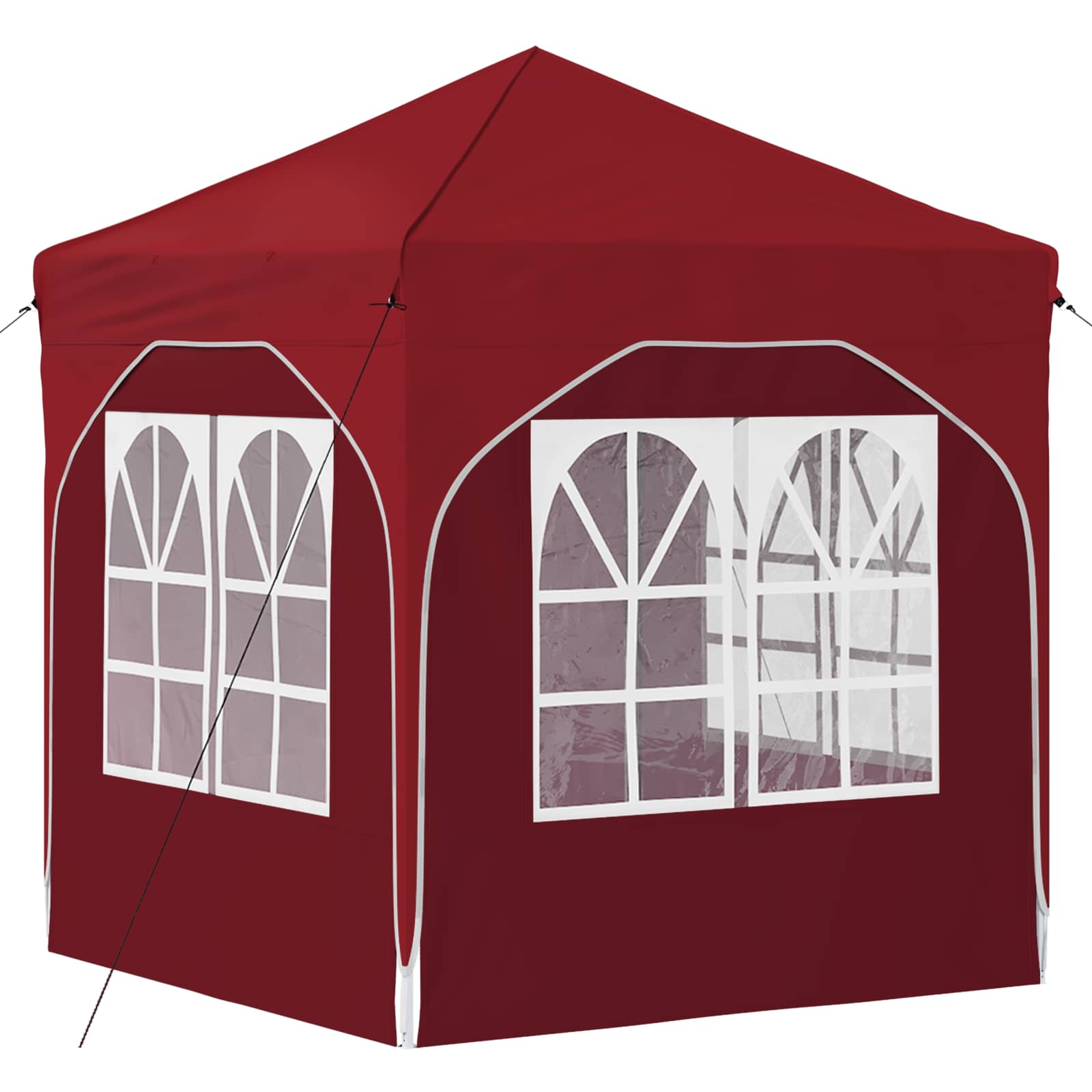 Pop-up Partyzelt 192 x 192 x 245 cm Bordeauxrot
